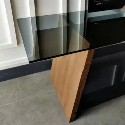 Twitch TV-bänk - Valnöt/svart