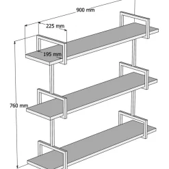Uras vägghylla - Valnöt