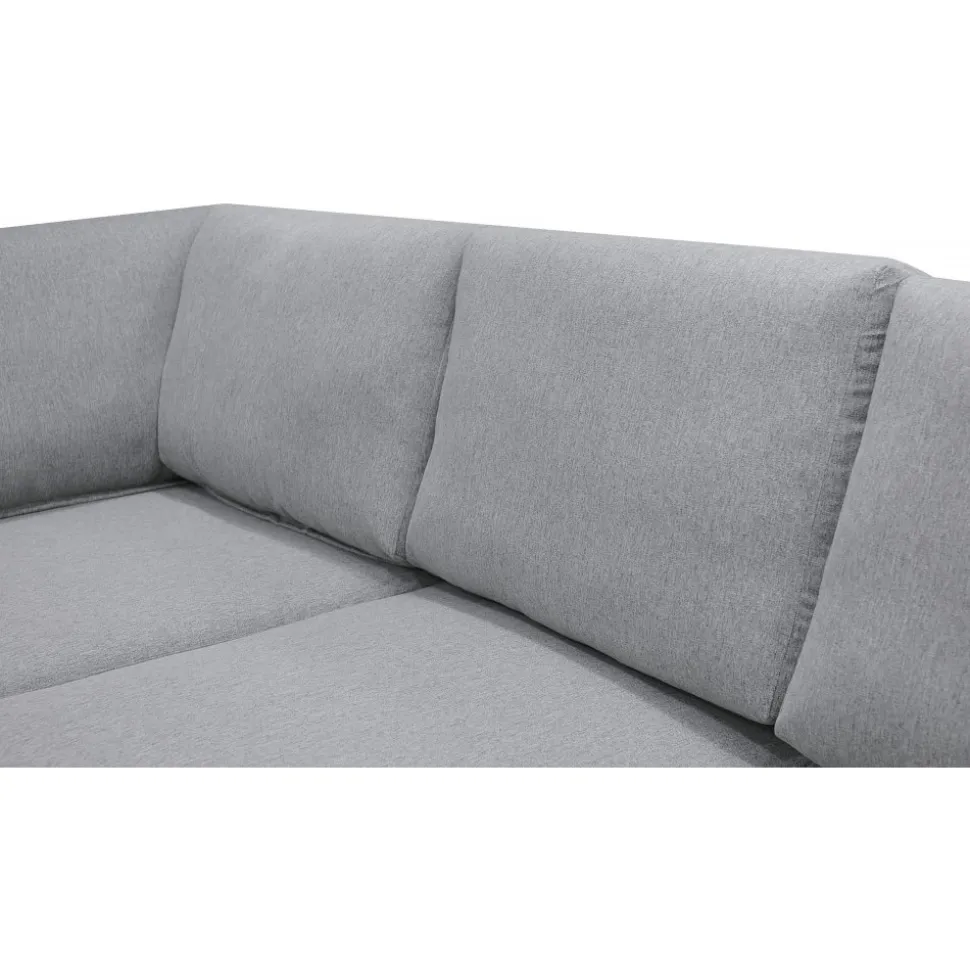 U-soffa med förvaring 367 cm grå