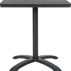 Utebord 70 x 70 cm - Grå/svart + Rengöringsmedel för utemöbler