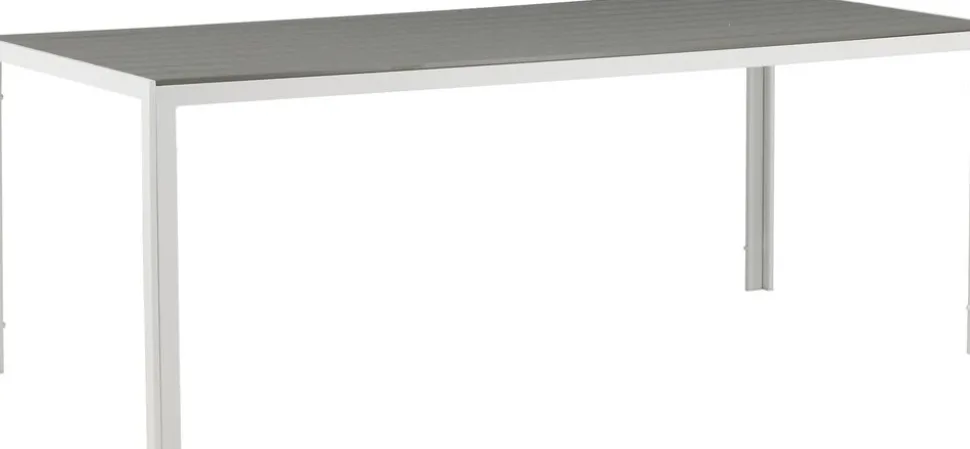 Utebord 205 x 90 cm grå / vit - Copacabana