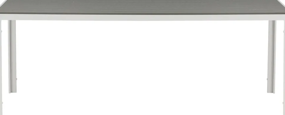 Utebord 205 x 90 cm grå / vit - Copacabana