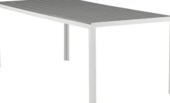 Utebord 205 x 90 cm grå / vit - Copacabana