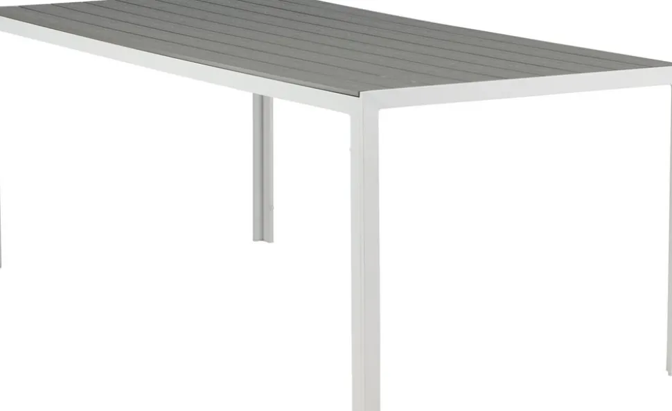 Utebord 205 x 90 cm grå / vit - Copacabana