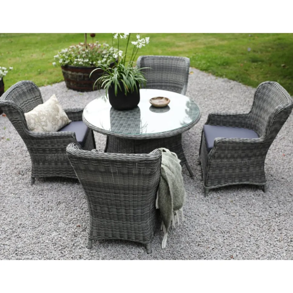 Utebord runt grå rotting - Jacksonville