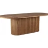 Utebord teak ovalt 220x100 cm