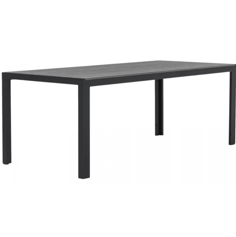 Utebord 205x90 cm - Svart / Grå - Las Vegas