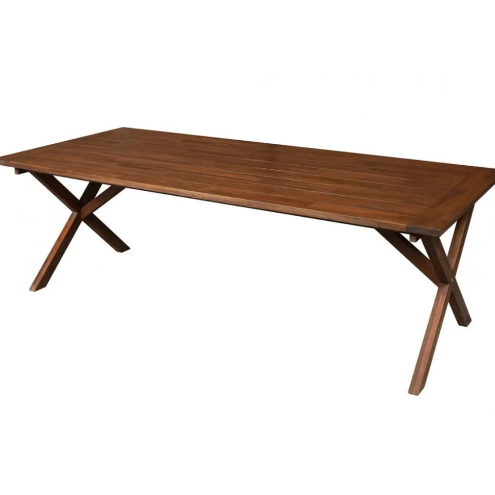 Utebord 220x100 cm Brunlaserat - Oxford