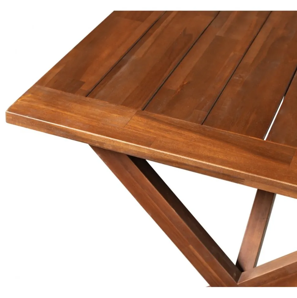 Utebord 220x100 cm Brunlaserat - Oxford