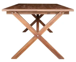 Utebord 220x100 cm Brunlaserat - Oxford + Rengöringsmedel för utemöbler