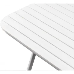 Utebord 180x80 cm vit - Holmsund + Textilskydd för utemöbler