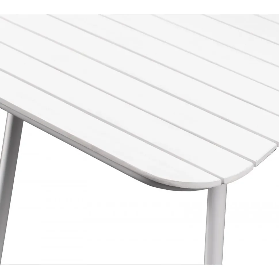 Utebord 180x80 cm vit - Holmsund + Rengöringsmedel för utemöbler