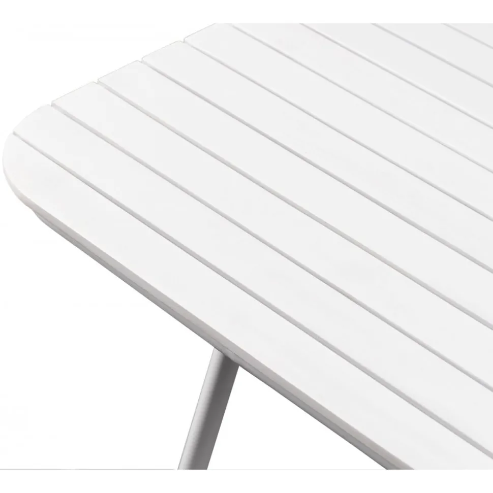 Utebord 180x80 cm vit - Holmsund + Rengöringsmedel för utemöbler