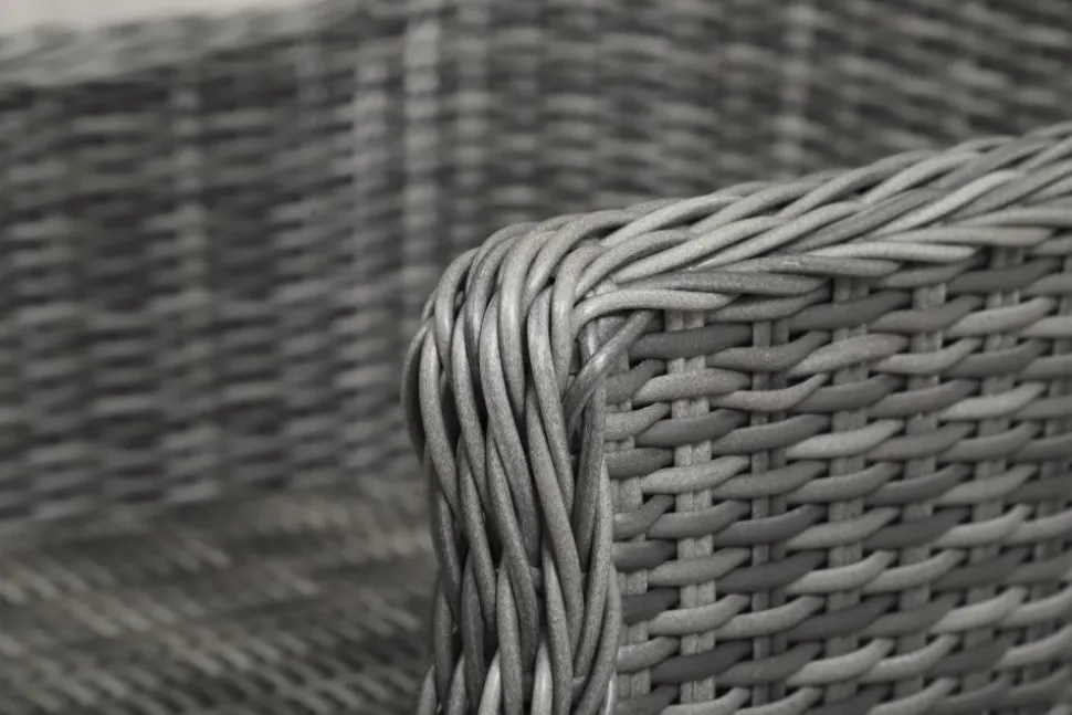 Utefåtölj grå med dyna - Jacksonville + Textilrengöring för möbler