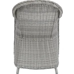 Utefåtölj grå rotting med dyna - Mercury + Textilrengöring för möbler