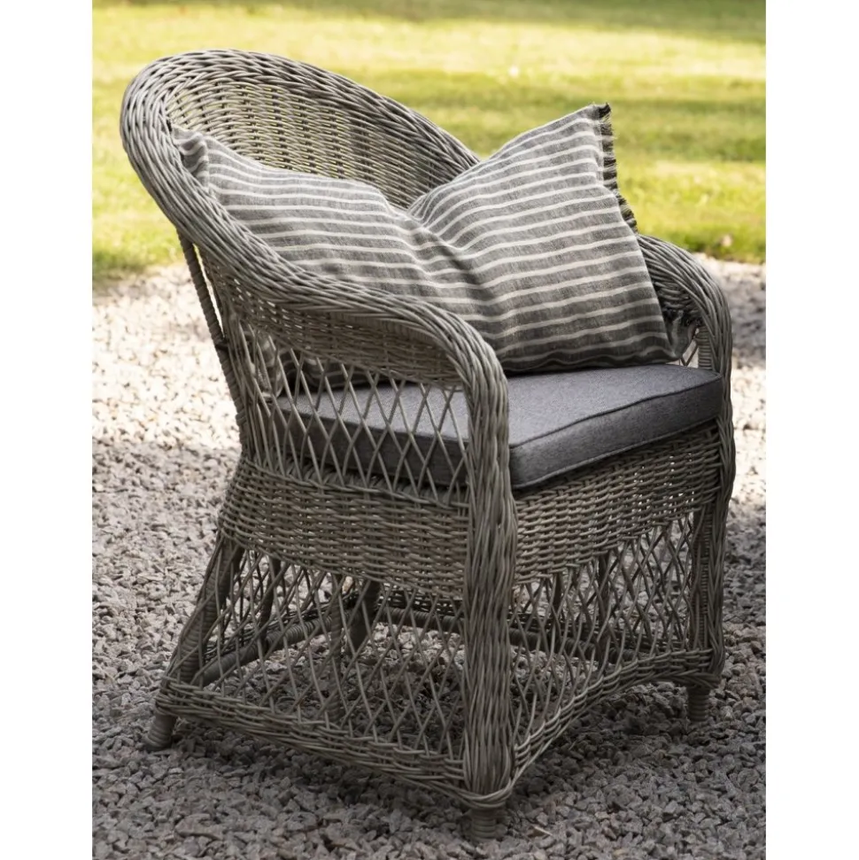 Utefåtölj grå/rotting - Marbella