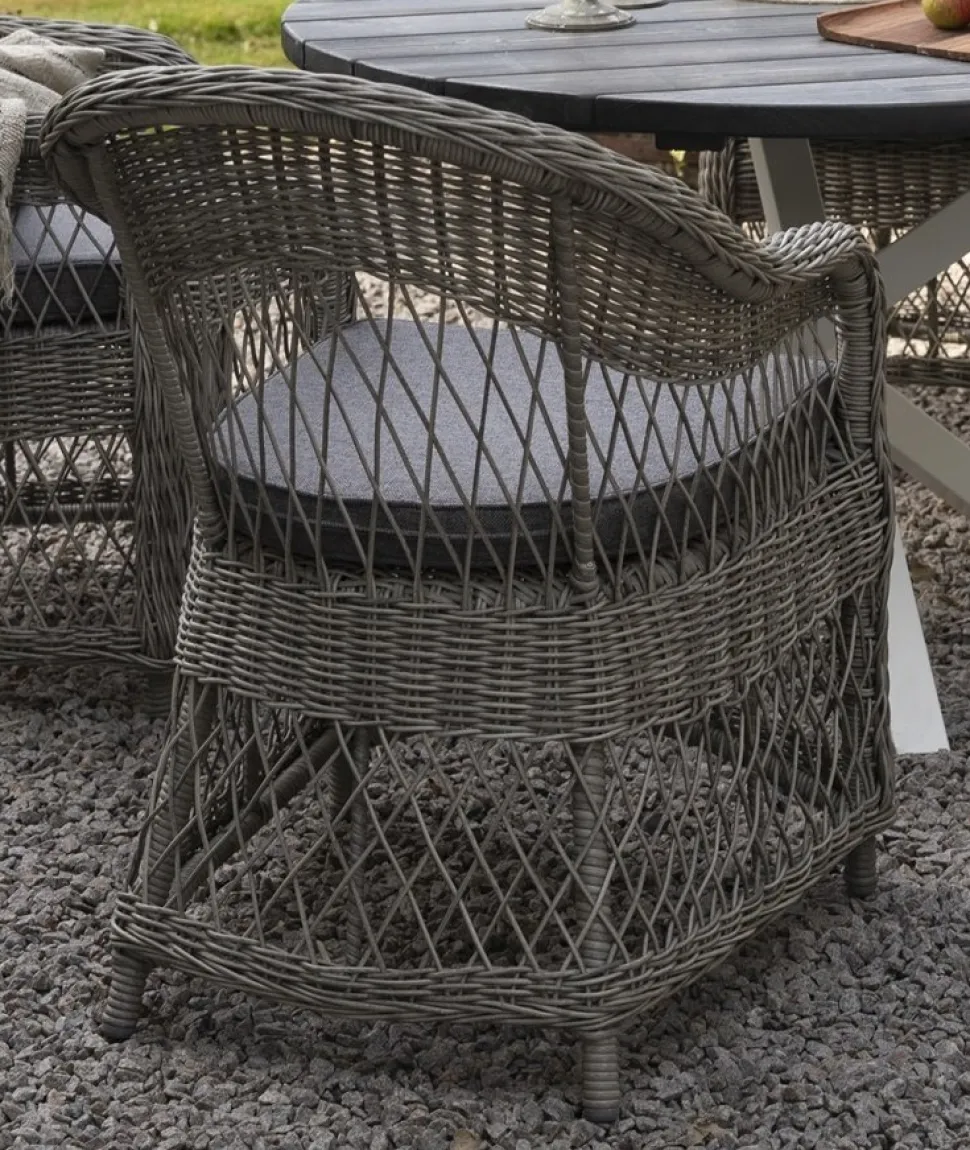 Utefåtölj grå/rotting - Marbella