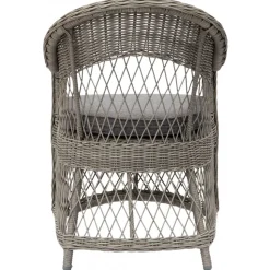 Utefåtölj grå/rotting - Marbella