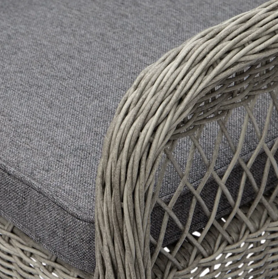 Utefåtölj grå/rotting - Marbella