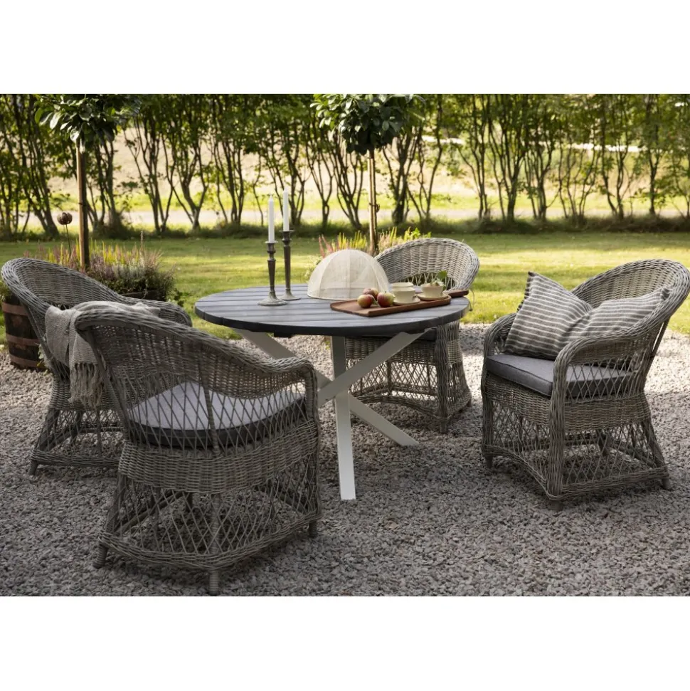 Utefåtölj grå/rotting - Marbella