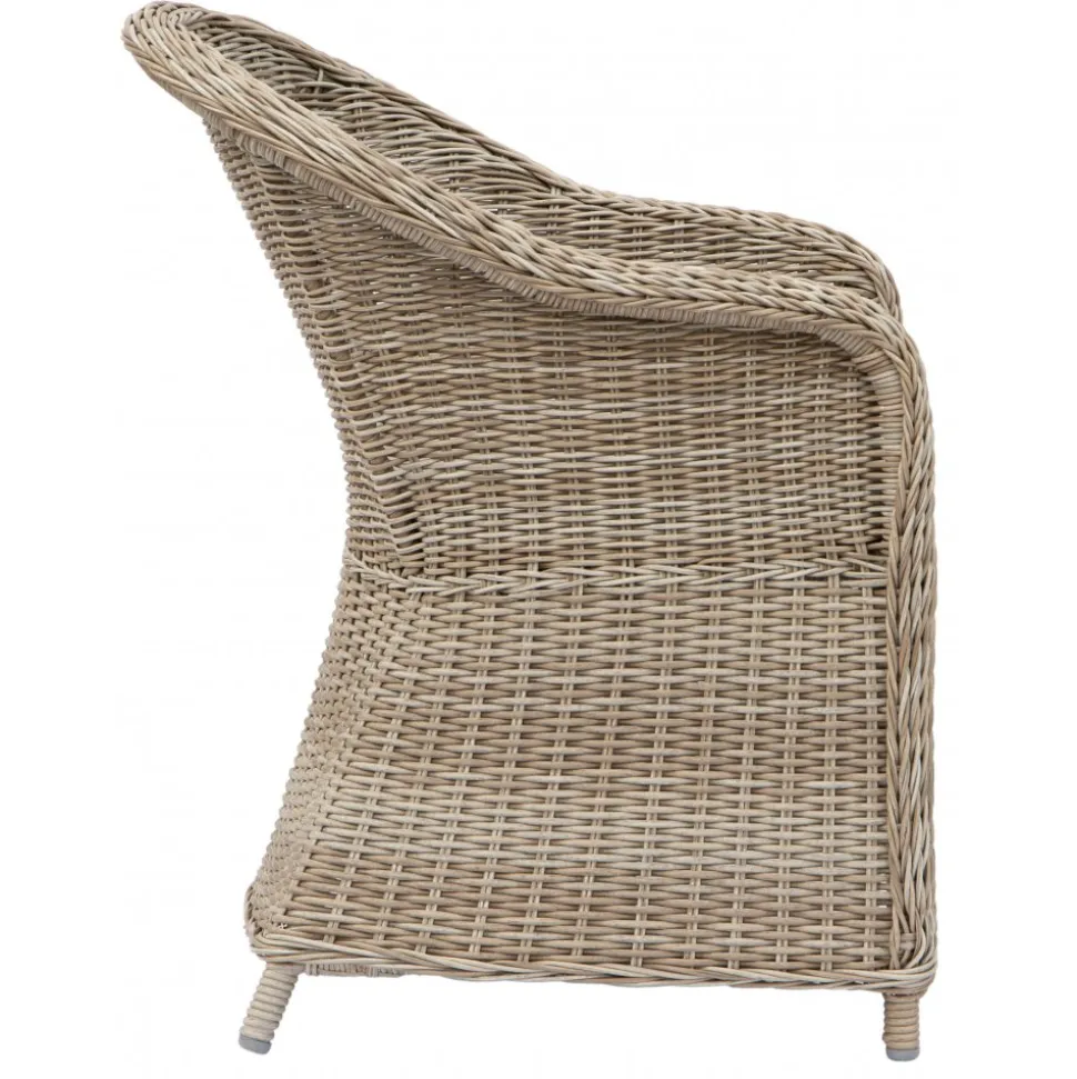 Utegrupp: 6 stolar och bord 200 x 100 cm rotting - Hampton/Mercury