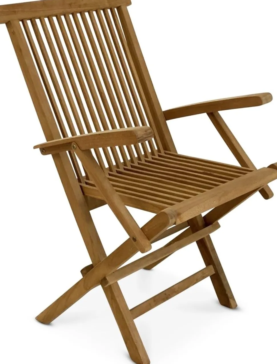 Utegrupp: 6 stolar och matbord 210 x 90 cm teak - Saltö