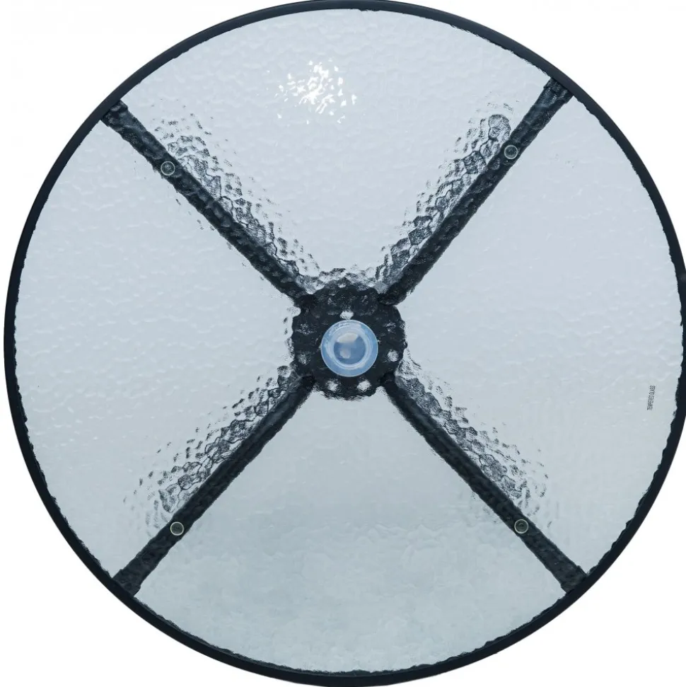 Utegrupp; bord + 4 stolar + parasoll + Rengöringsmedel för utemöbler