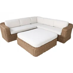 Utegrupp XL hörnsoffa med stort soffbord - St Tropez