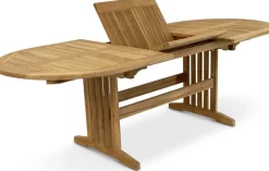 Utematgrupp: Saltö ovalt matbord 180-240 cm med 6 st Saltö stolar - Teak