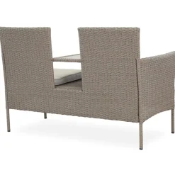 Utesoffa / Duosoffa i beige rotting