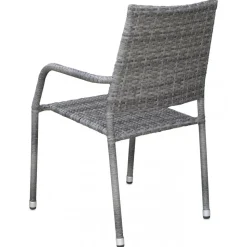 Utestol grå rotting stapelbar