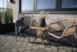 Utestol med dyna - Natur + Textilrengöring för möbler