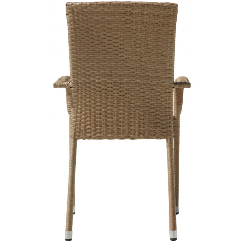 Utestol med dyna stapelbar + Rengöringsmedel för utemöbler