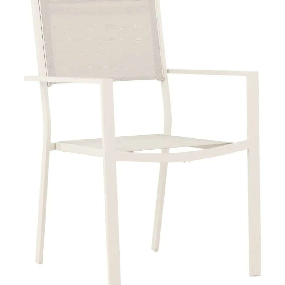 Utestol stapelbar beige - Copacabana + Textilskydd för utemöbler