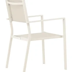 Utestol stapelbar beige - Copacabana + Textilskydd för utemöbler