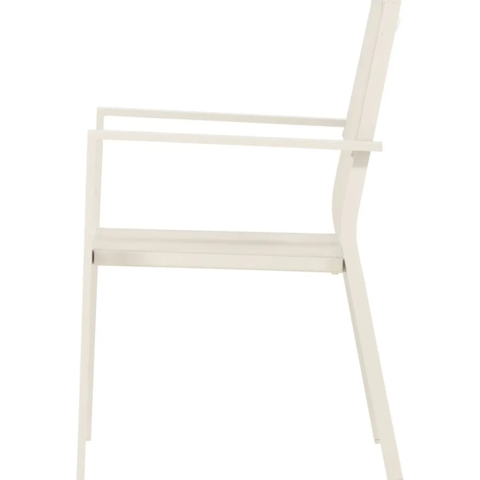 Utestol stapelbar beige - Copacabana + Textilskydd för utemöbler