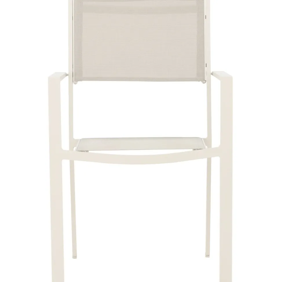 Utestol stapelbar beige - Copacabana + Textilskydd för utemöbler