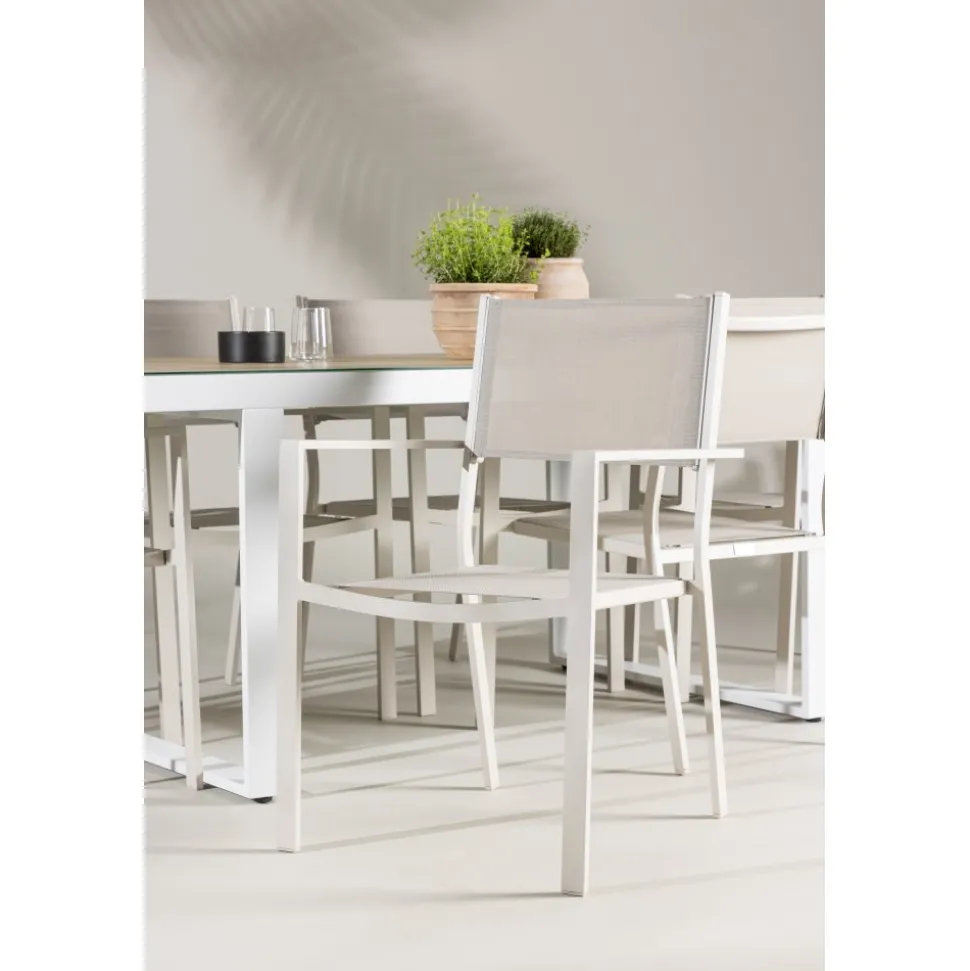 Utestol stapelbar beige - Copacabana + Rengöringsmedel för utemöbler