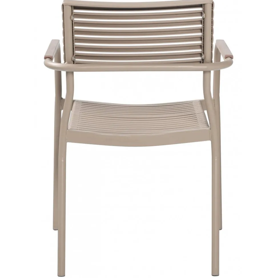 Utestol stapelbar beige - Pino + Textilskydd för utemöbler