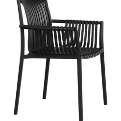 Utestol stapelbar plast svart - Tulsa