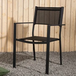 Utestol stapelbar svart - Copacabana + Rengöringsmedel för utemöbler