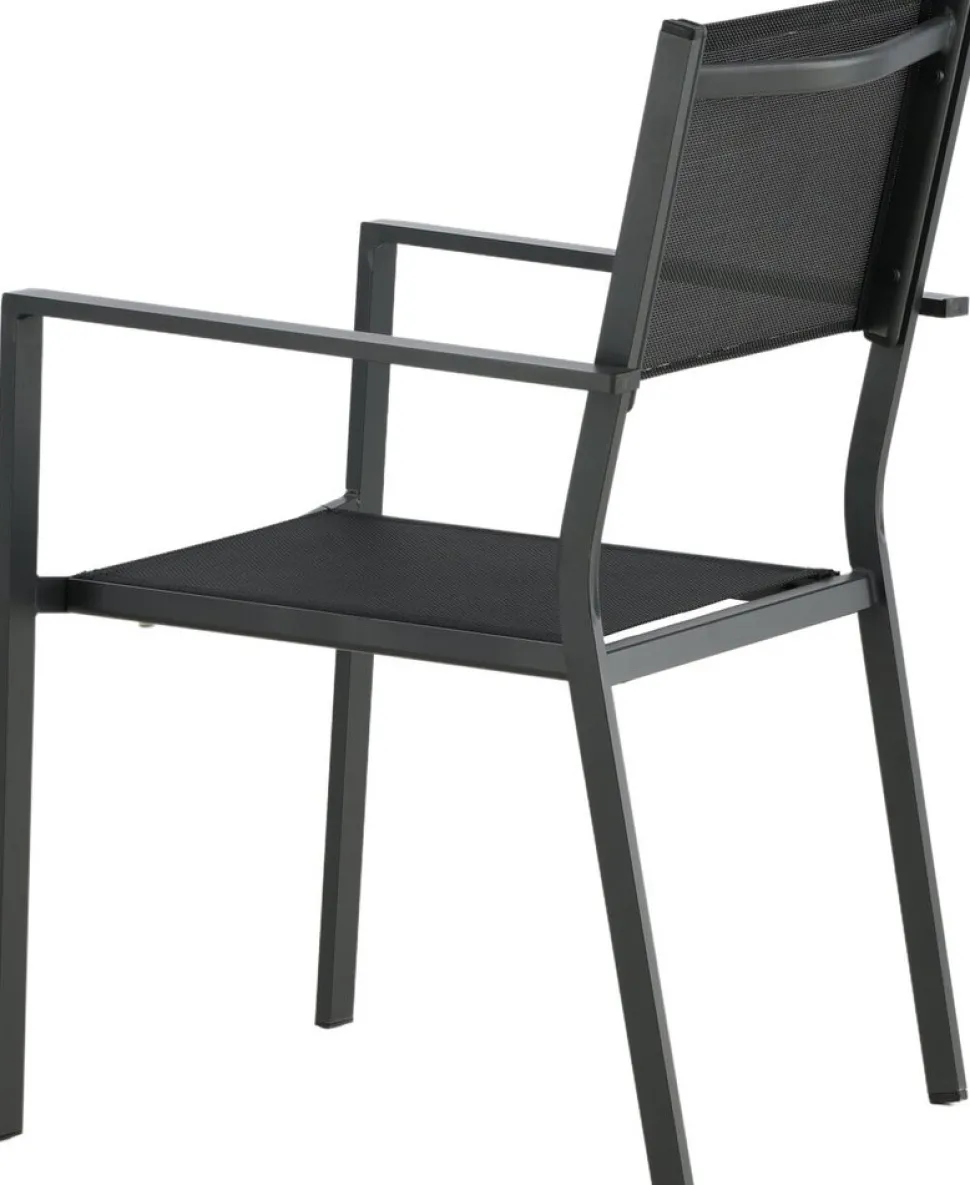 Utestol stapelbar svart - Copacabana