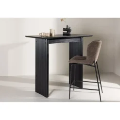 Vail barbord 120 x 60 cm - Svart