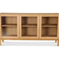 Valhall skänk i oljad ek - 160 cm + Möbeltassar