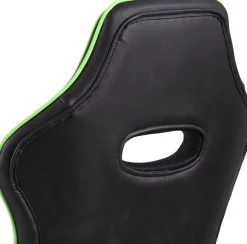 Vayne svart spelstol med gröna detaljer