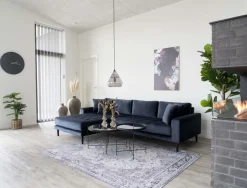 Venezia Soffbord 48 x 48 cm - Stål/glas