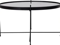 Venezia Soffbord 70 x 70 cm - Stål/glas