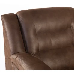 Vera fåtölj i brunt microfiber