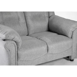 Vera 2-sits soffa i grått tyg + Textilrengöring för möbler