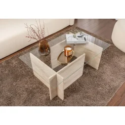 Vetrino soffbord - Travertin